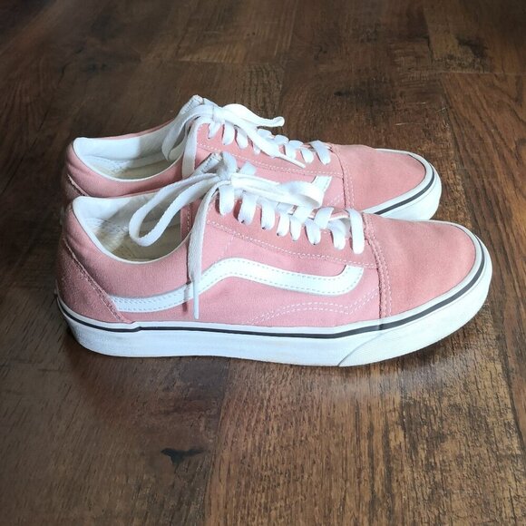 Vans Shoes - Vans Women's Old Skool Suede/Canvas Sneaker in Cool Rosette/True White 8.5